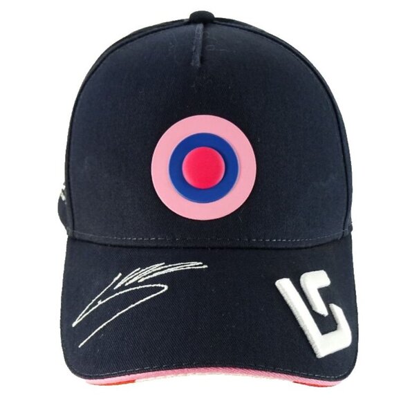 Official Racing Point F1 Team Lance Stroll #18 BWT Navy Blue Baseball Cap Hat - Picture 1 of 8